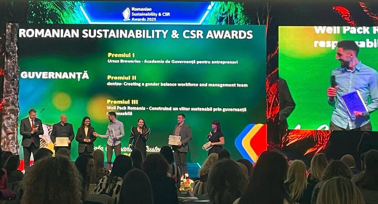 Academia de Guvernanță pentru Antreprenori Wins First Prize at the Romanian Sustainability & CSR Awards 2025